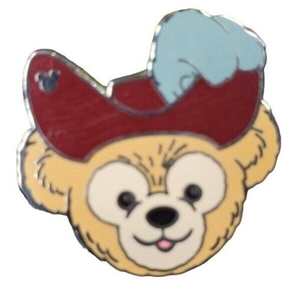 Disney Duffy Trading Pin Captain Hook Teddy Bear Hidden Mickey Lapel Pin Brooch - Picture 1 of 6